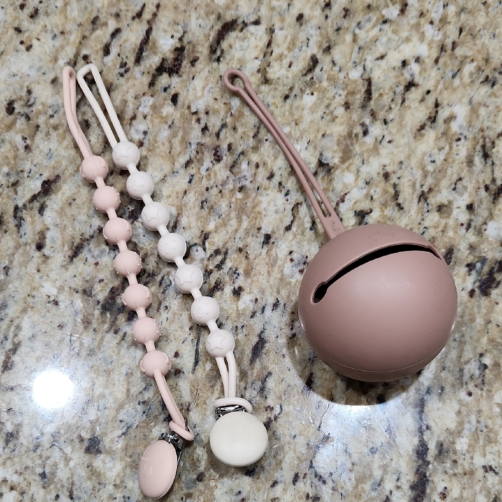 Pink and White Kids Accessory Set